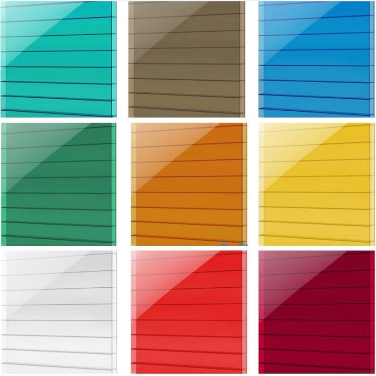 Wholesale Solid Colored Polycarbonate PC Hollow Sheet 