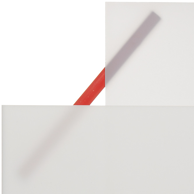 HUASHUAITE Frosted Surface Clear Crystal Cast Plexiglass Color Solid Acrylic Plastic Sheet for Building Material 