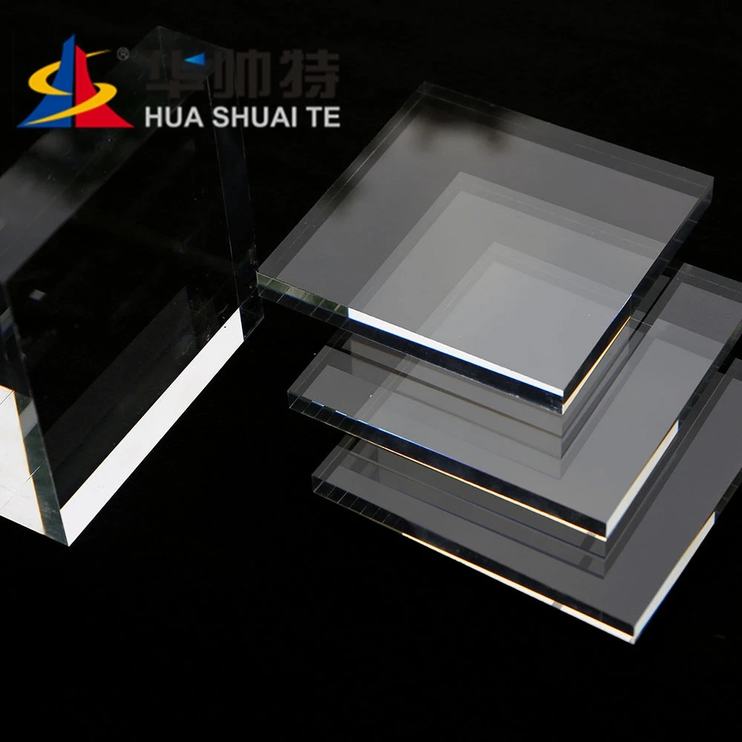 HUASHUAITE Factory Wholesale Thick Cast Plastic Plate Acrylic Sheet Plexiglass Sheet 